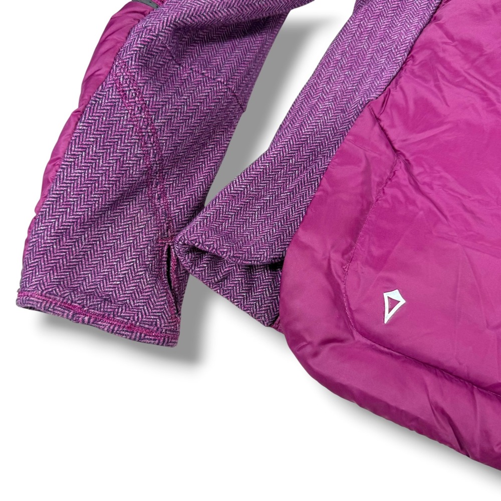 Ivivva (by Lululemon) Up to Snow Good Down Puffer Hooded Jacket Girls 14 Purple - Picture 10 of 15